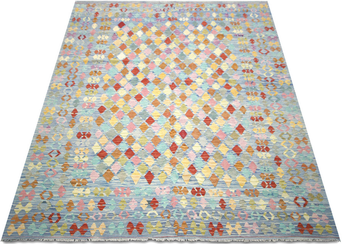 Vintage Afghan Maimana Kilim - 6'8" x 9'5" - 150674
