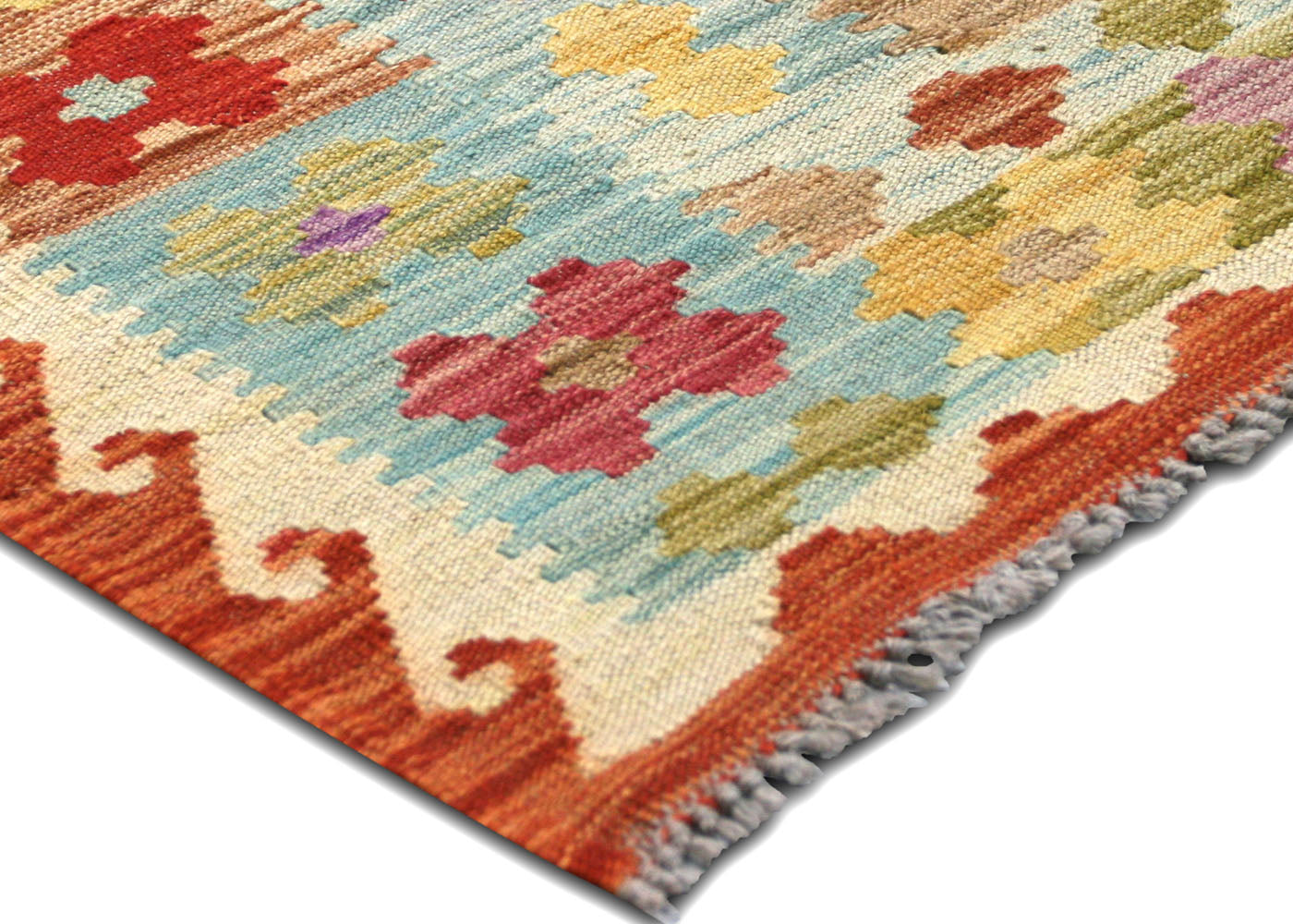 Vintage Afghan Maimana Kilim - 6'8" x 9'7" - 150682