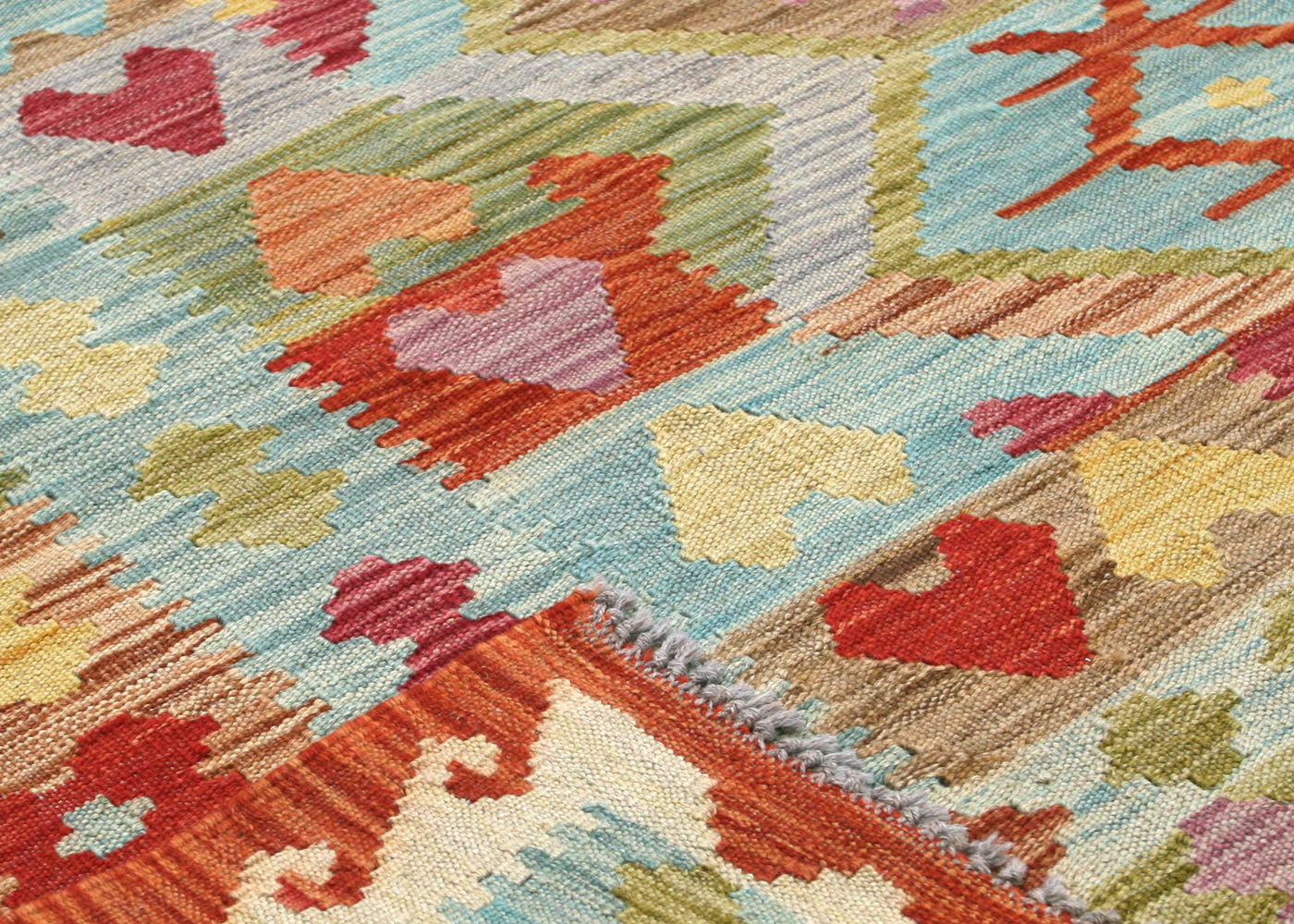 Vintage Afghan Maimana Kilim - 6'8" x 9'7" - 150682
