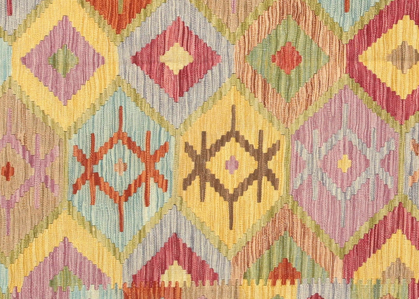 Vintage Afghan Maimana Kilim - 6'8" x 9'7" - 150682