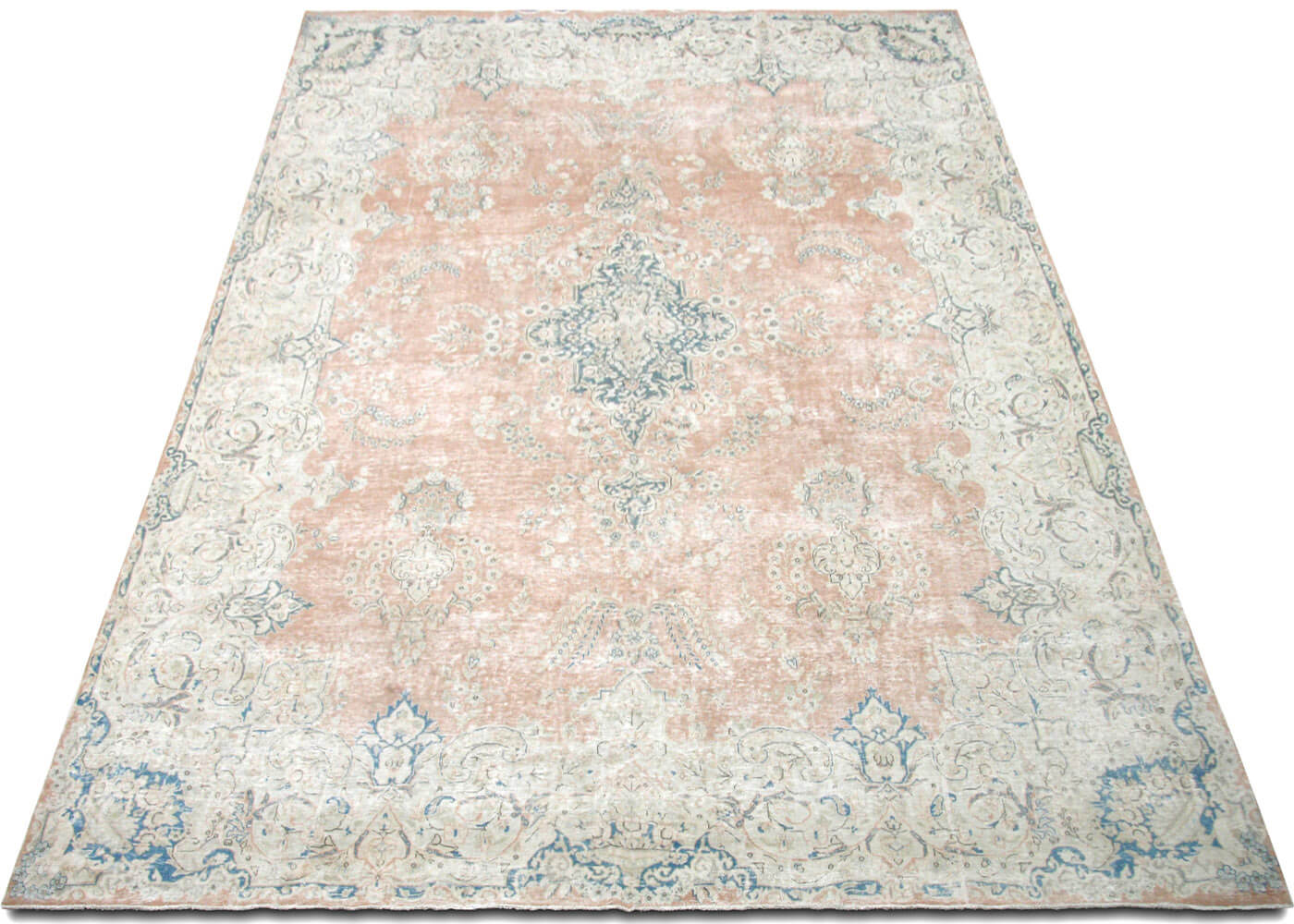 Vintage Persian Kerman Rug - 9'8" x 13'10" - 150714