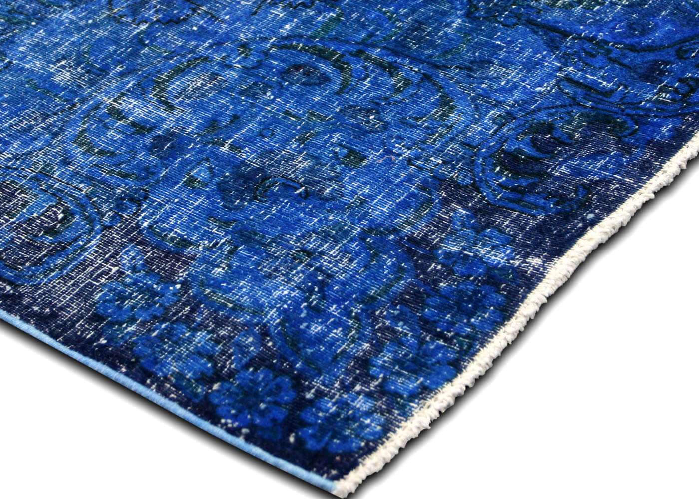 Vintage Persian Kerman Overdyed Rug - 9'10" x 16'9" - 150724