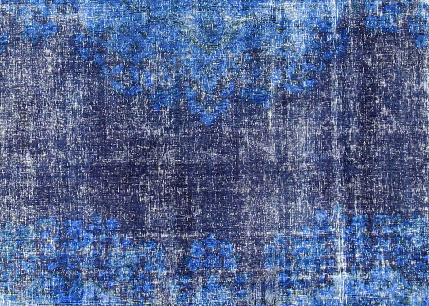 Vintage Persian Kerman Overdyed Rug - 9'10" x 16'9" - 150724