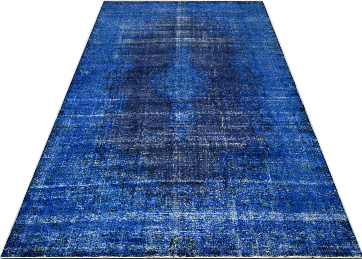 Vintage Persian Kerman Overdyed Rug - 9'10" x 16'9" - 150724