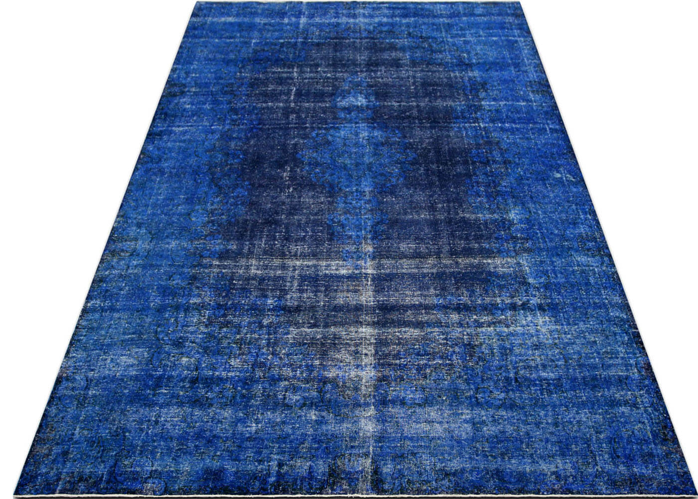 Vintage Persian Kerman Overdyed Rug - 9'10" x 16'9" - 150724