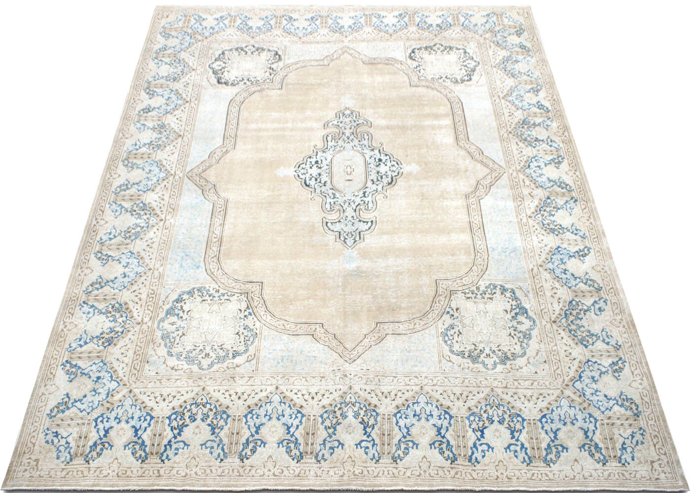 Vintage Persian Kerman Rug - 10'4" x 13'1" - 150730