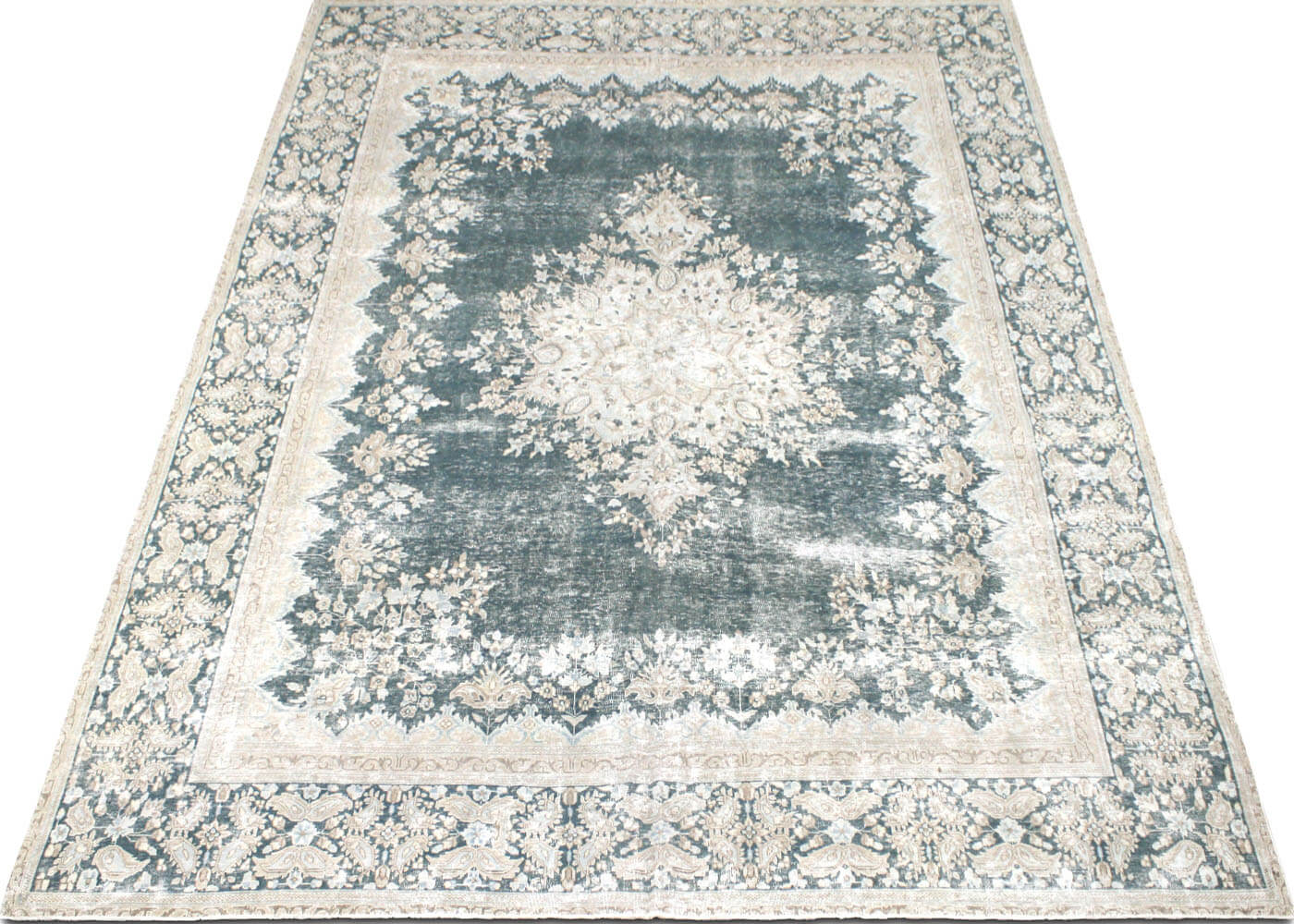 Vintage Persian Kerman Rug - 9'5" x 12'5" - 150735