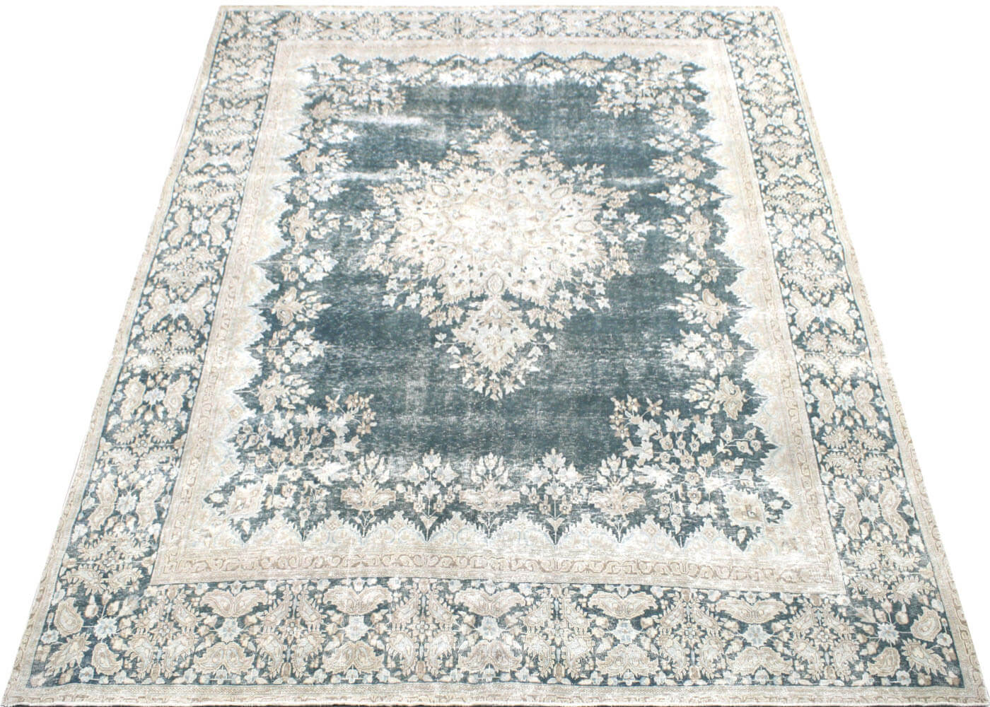 Vintage Persian Kerman Rug - 9'5" x 12'5" - 150735