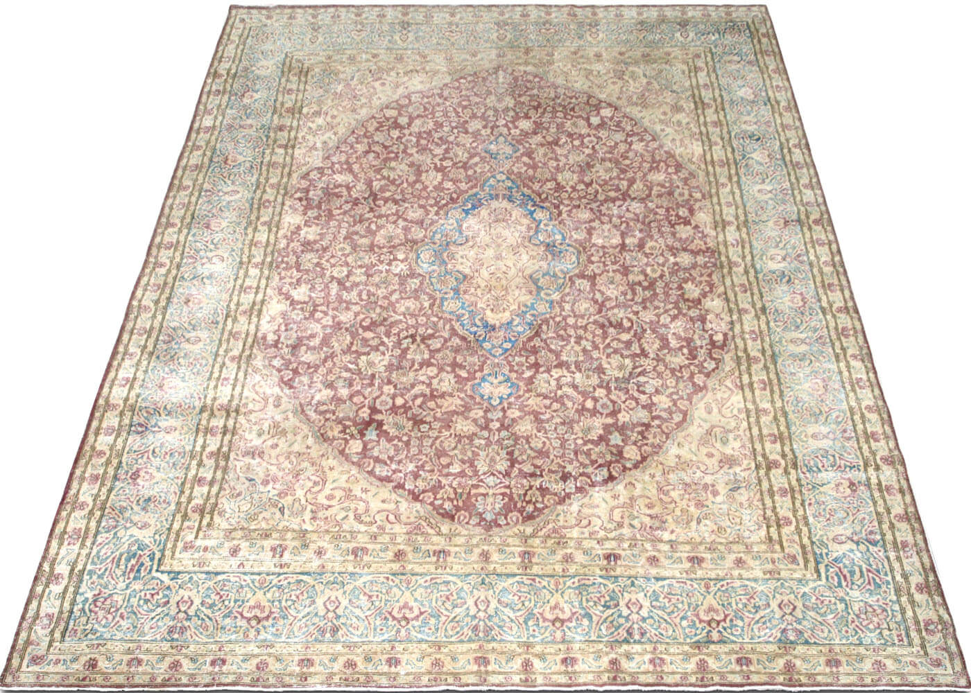 Vintage Persian Kerman Rug - 9'11" x 13' - 150795
