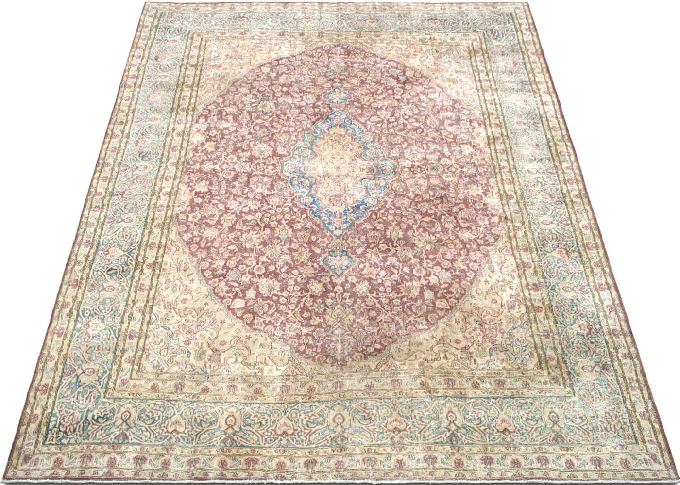 Vintage Persian Kerman Rug - 9'11" x 13' - 150795