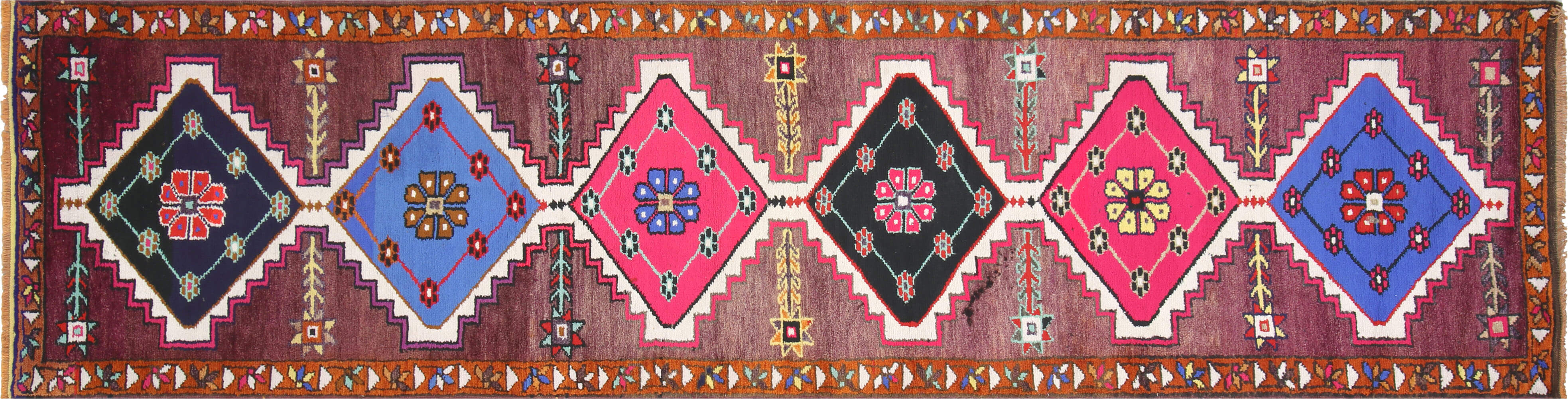 Vintage Turkish Oushak Runner - 3' x 11'7" - 150816
