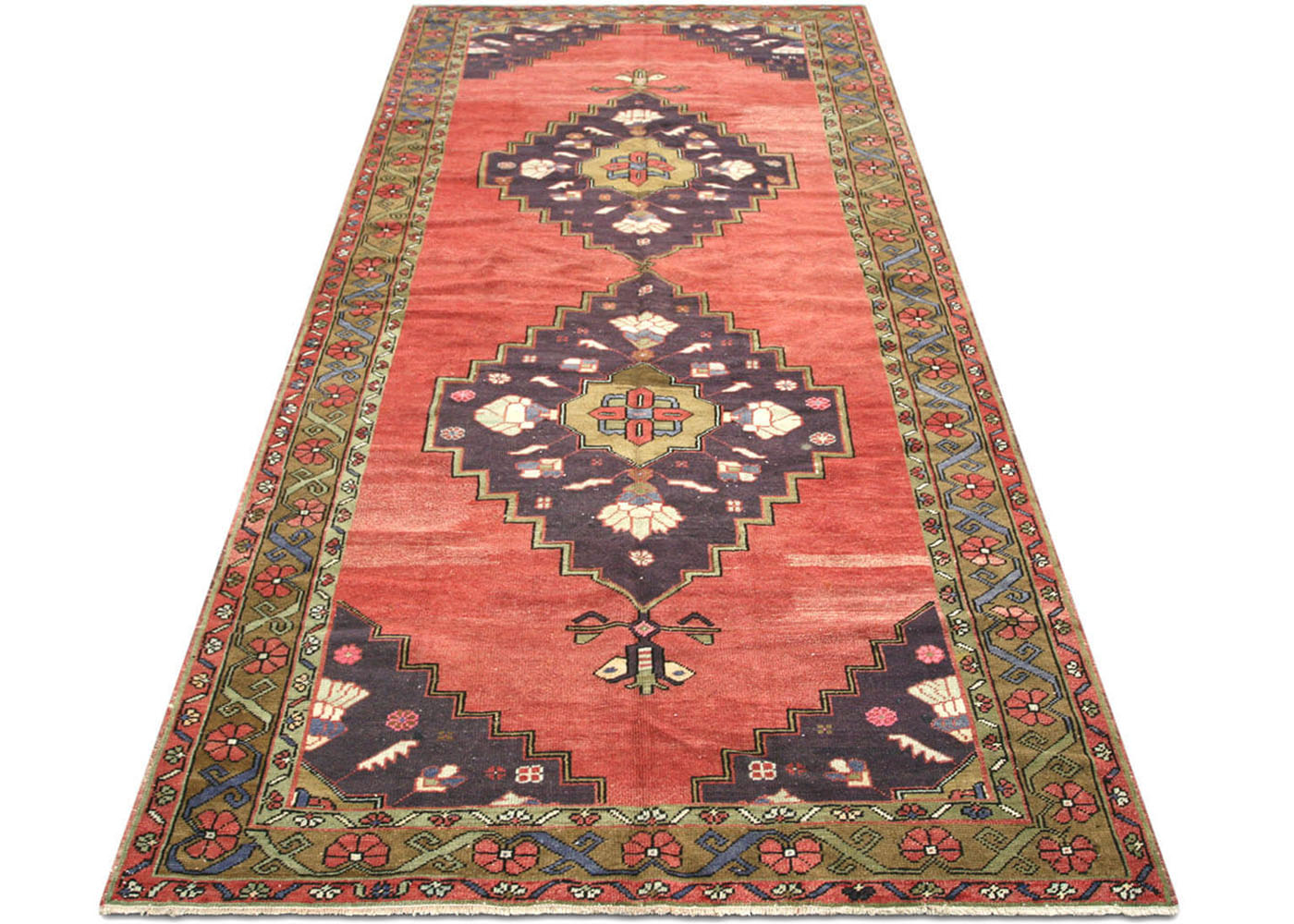 Vintage Turkish Oushak Rug - 5' x 11'1" - 150827