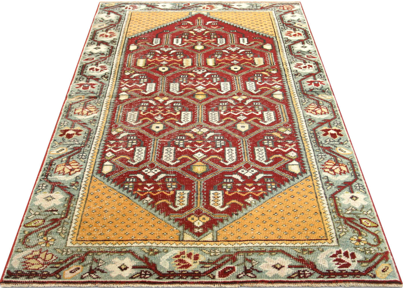 Vintage Turkish Oushak Rug - 3' x 5'2" - 150856