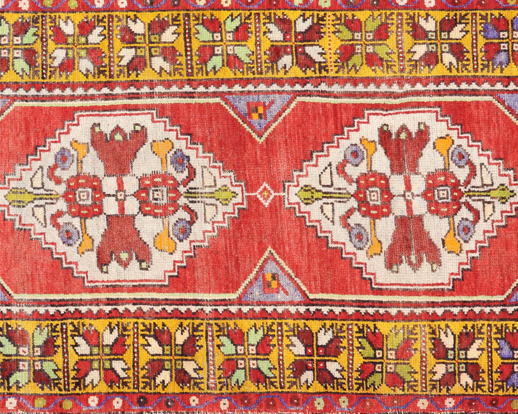 Vintage Turkish Oushak Runner - 2'11" x 10'1"