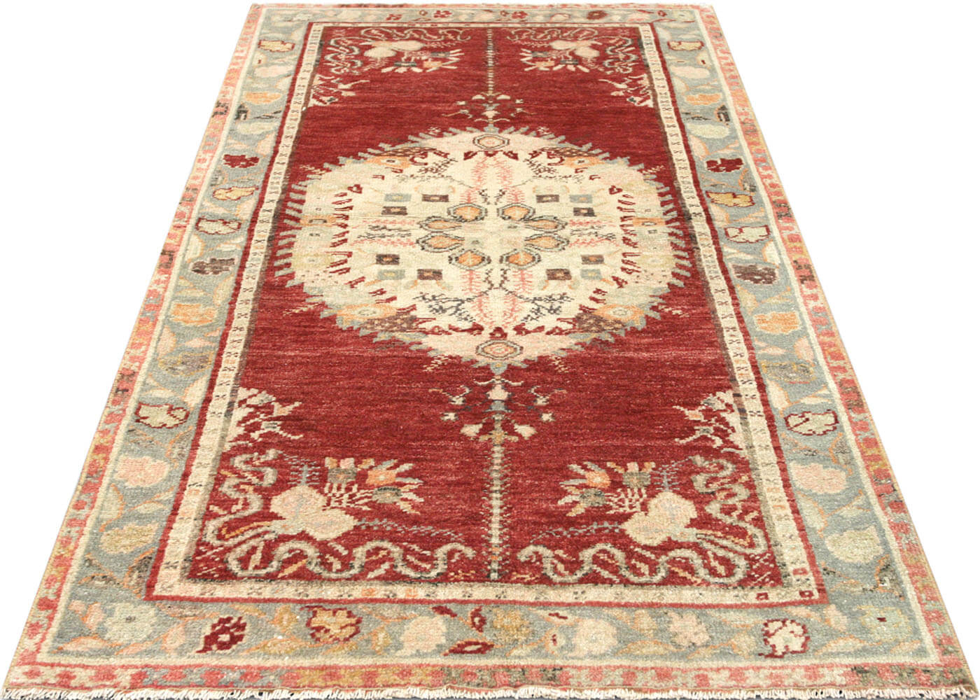 Vintage Turkish Oushak Rug - 3'3" x 6'2" - 150864