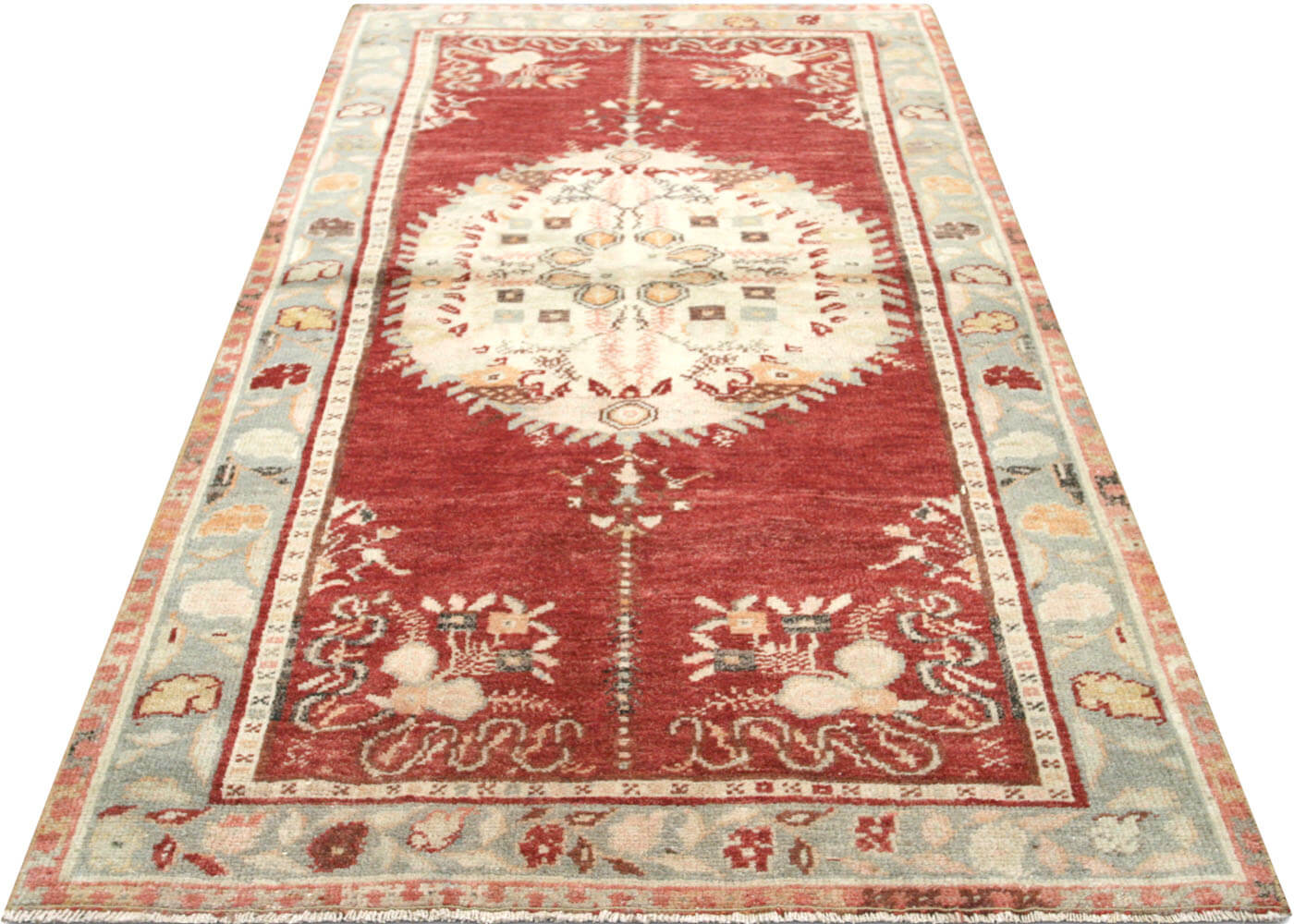 Vintage Turkish Oushak Rug - 3'3" x 6'2" - 150864