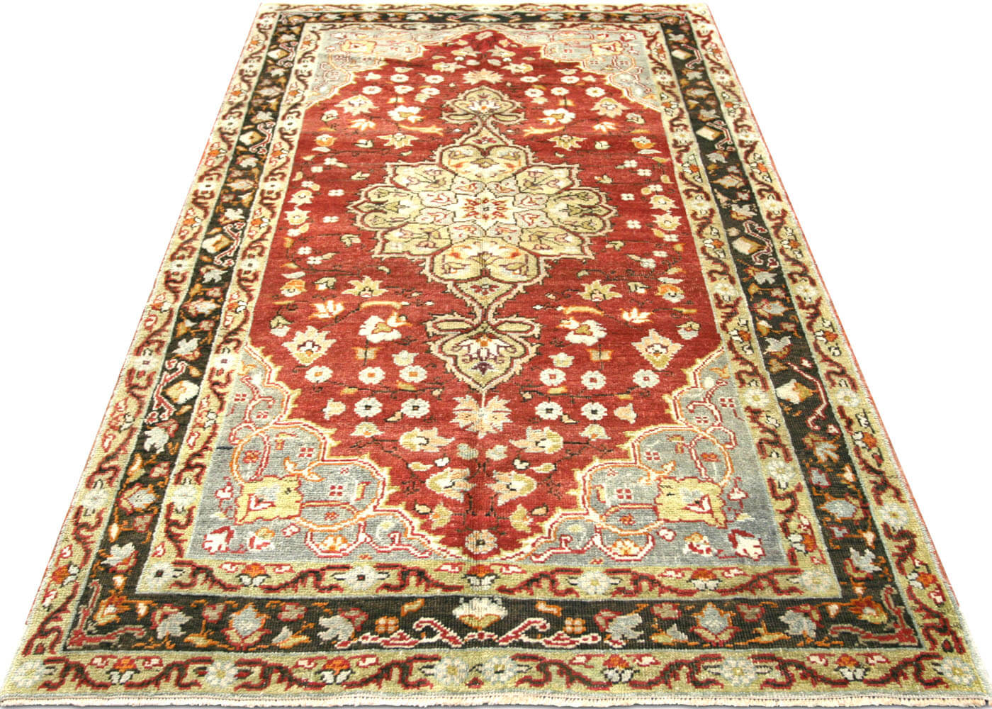 Vintage Turkish Oushak Rug - 4'5" x 8'6" - 150865