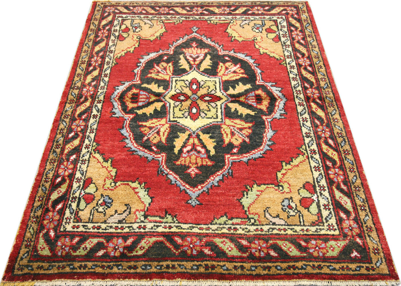Vintage Turkish Oushak Rug - 3'9" x 5'5" - 150866