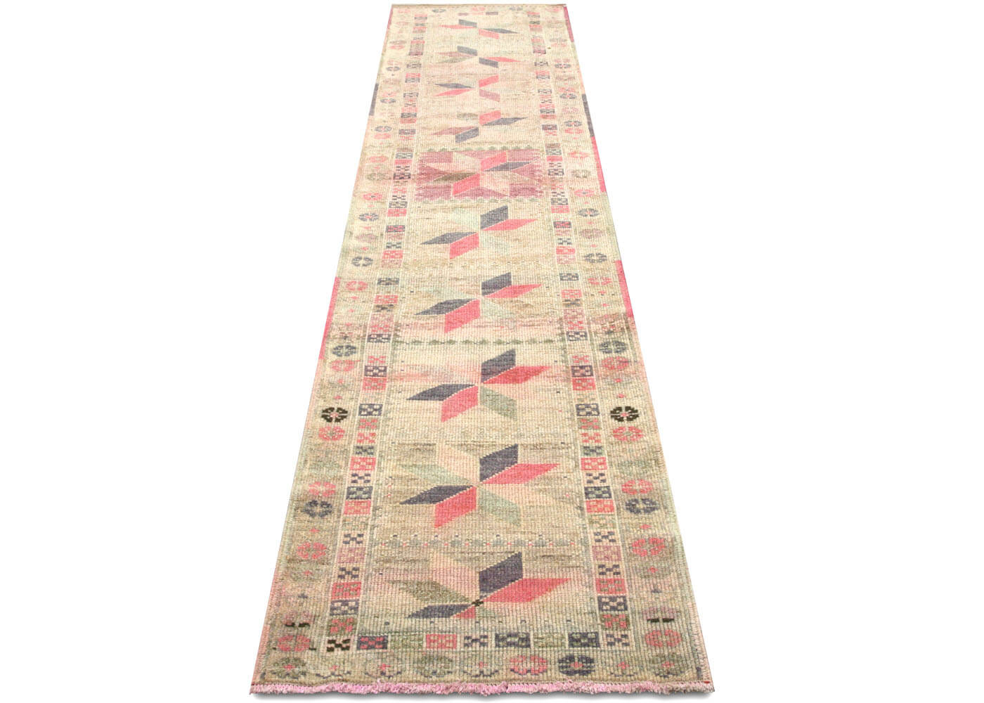 Vintage Turkish Oushak Runner - 2'10" x 11'6" - 150890