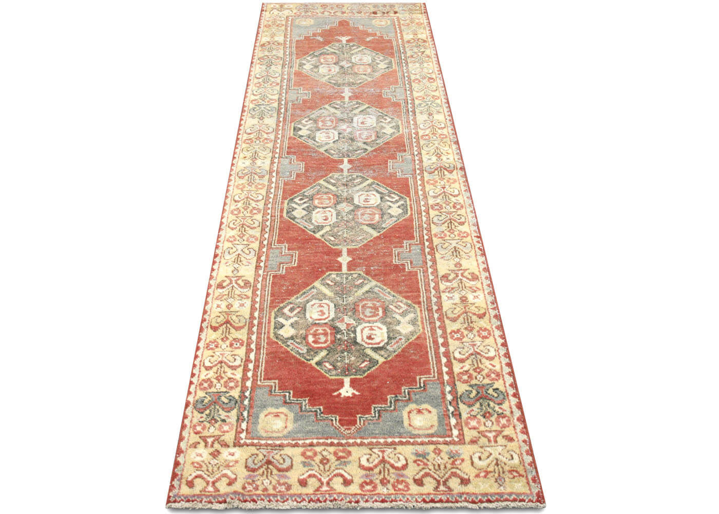 Vintage Turkish Oushak Runner - 2'11" x 9'8" - 150918