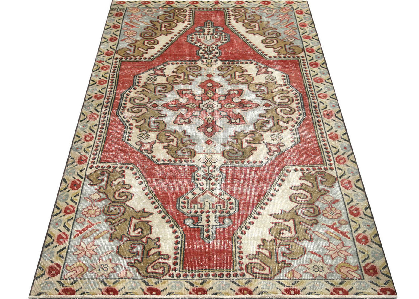 Vintage Turkish Oushak Rug - 4'4" x 7'6" - 150933