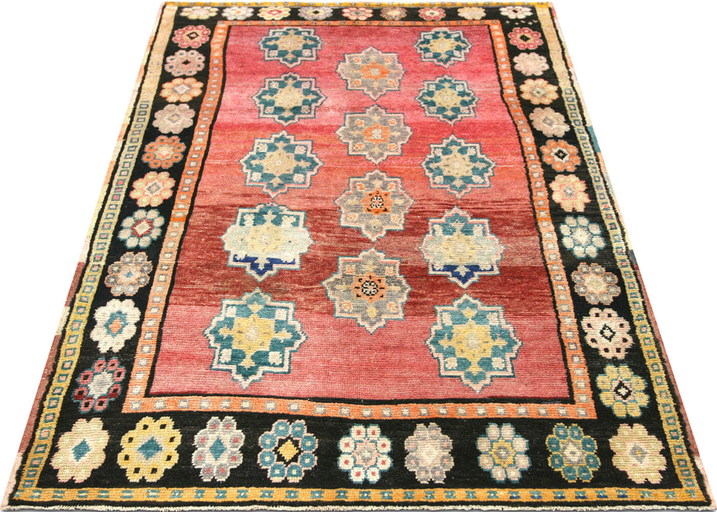 Vintage Turkish Oushak Rug - 5'2" x 7'11" - 150936