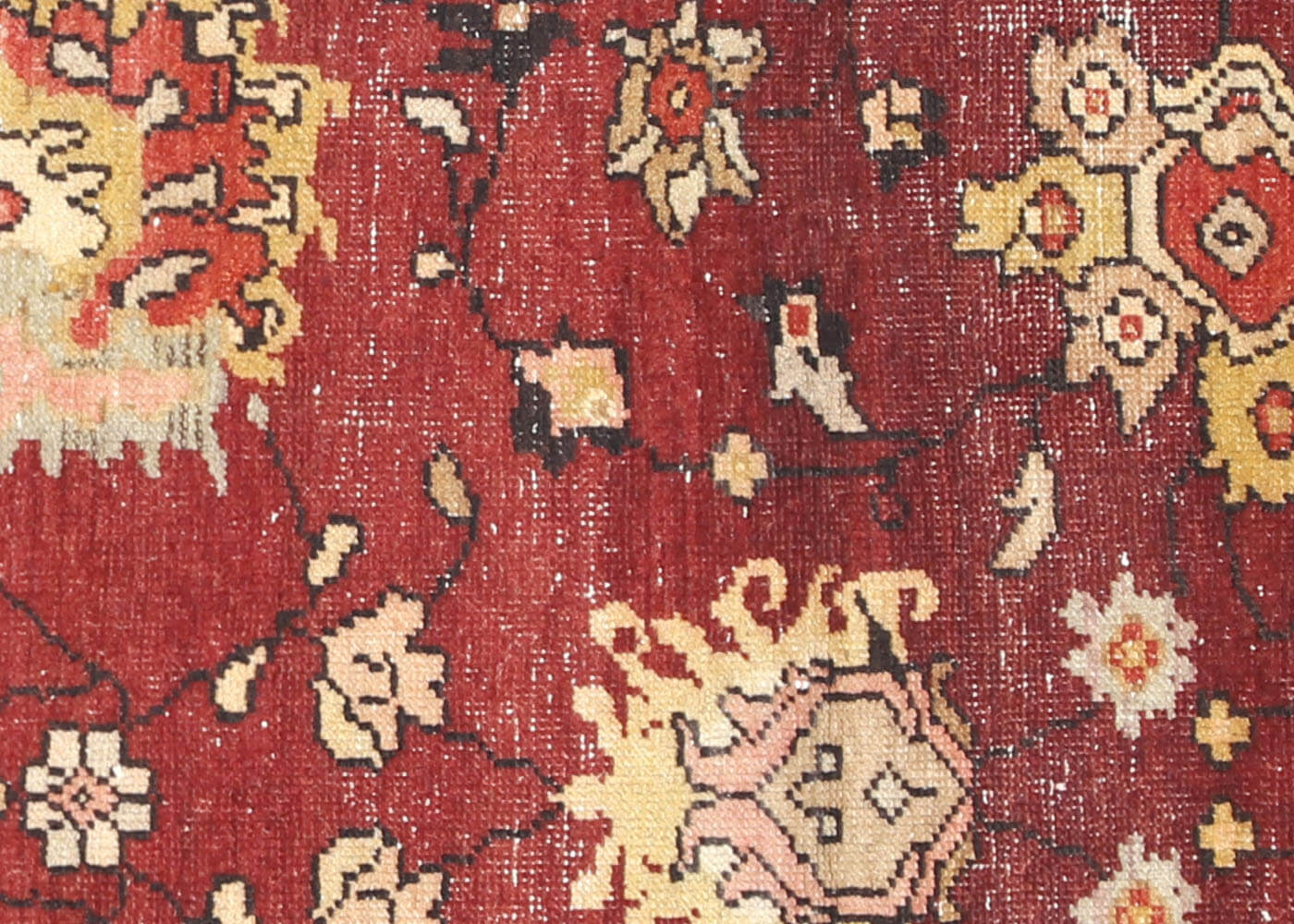 Vintage Turkish Oushak Rug - 4'10" x 8'3" - 150939