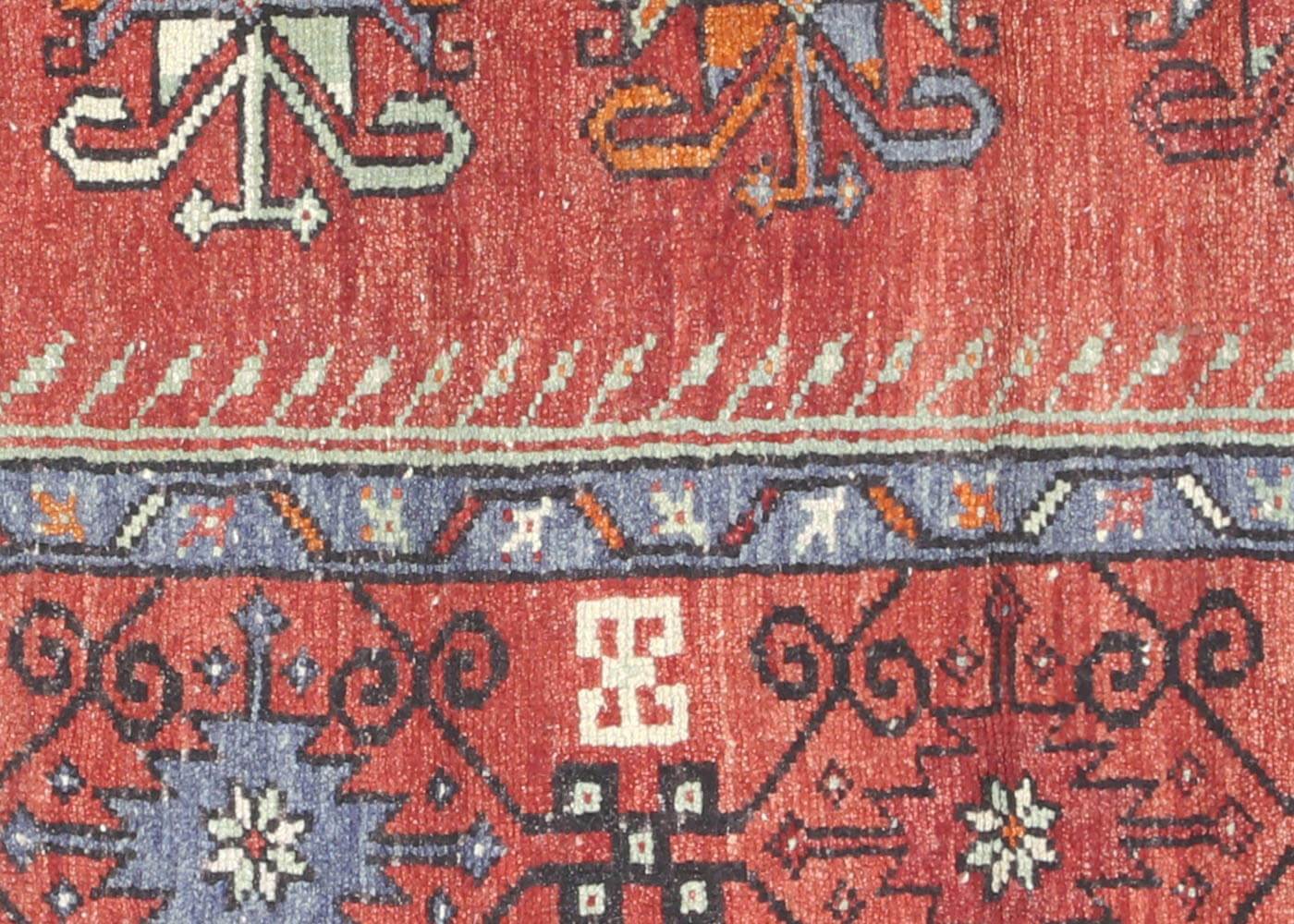 Vintage Turkish Oushak Rug - 3'10" x 7' - 150948