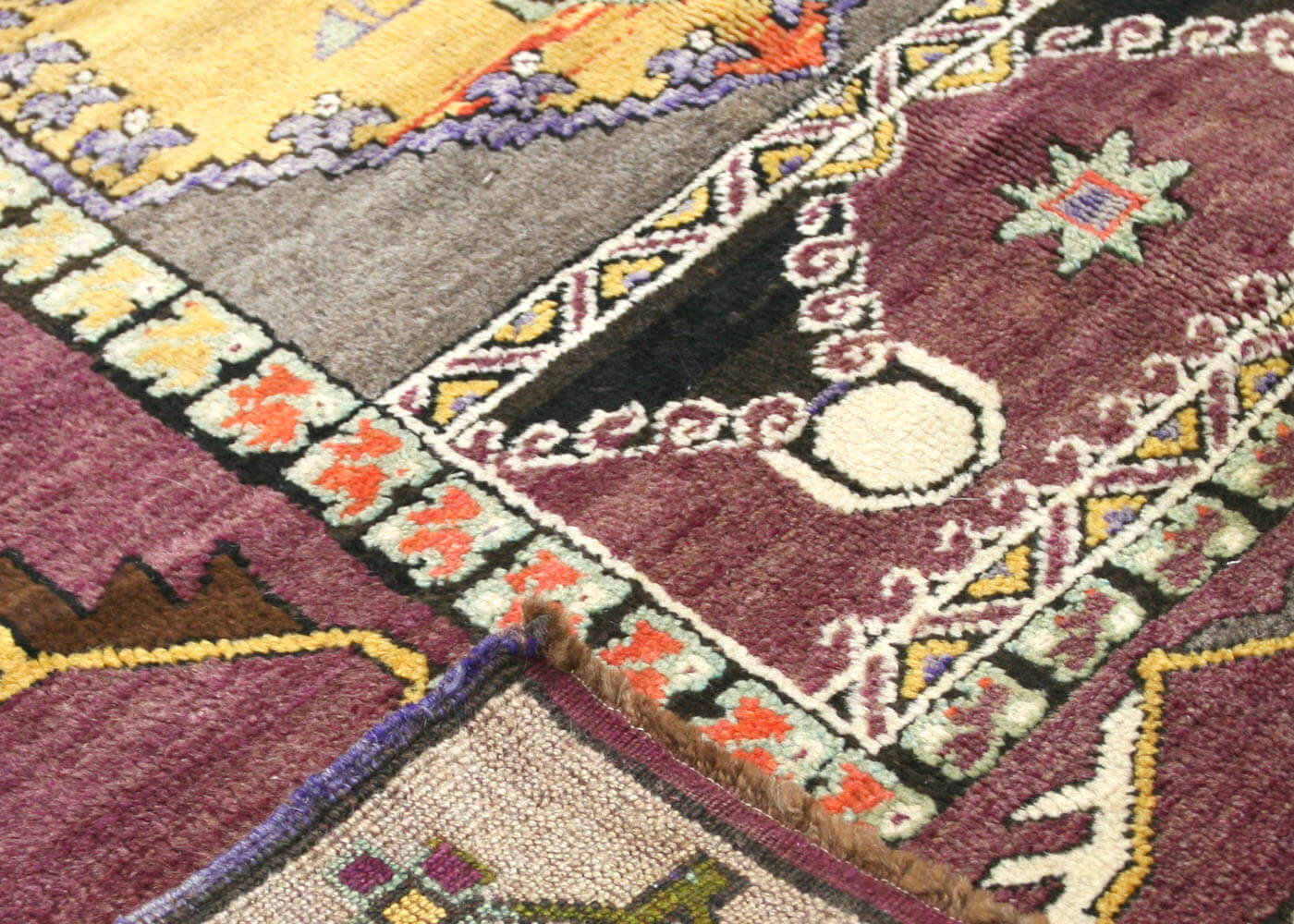 Vintage Turkish Oushak Rug - 4'6" x 12' - 150964