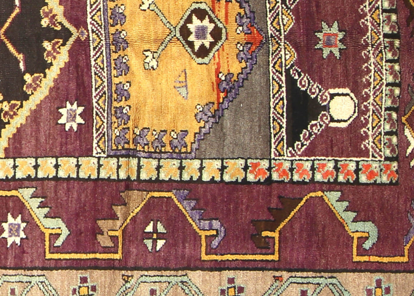 Vintage Turkish Oushak Rug - 4'6" x 12' - 150964