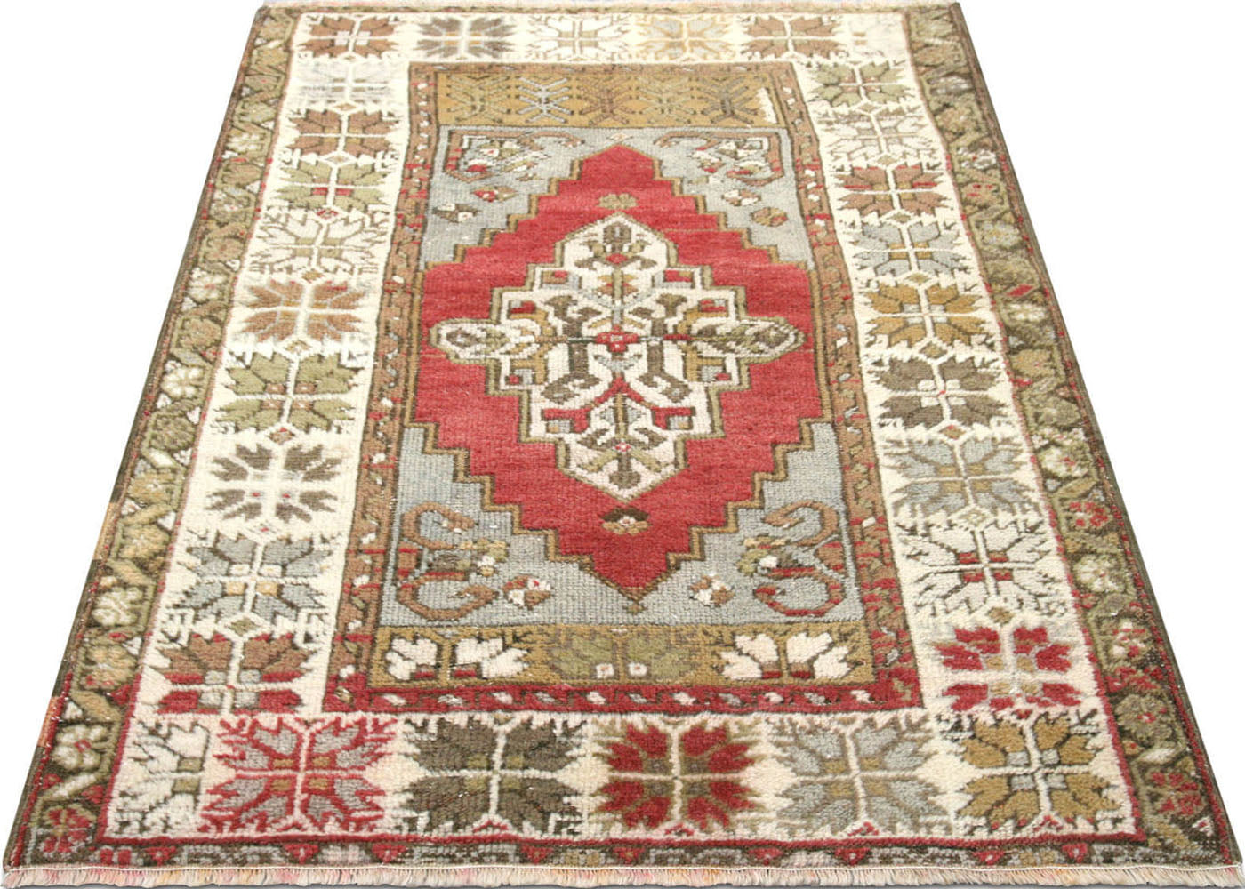 Vintage Turkish Oushak Rug - 3' x 4'4" - 150976
