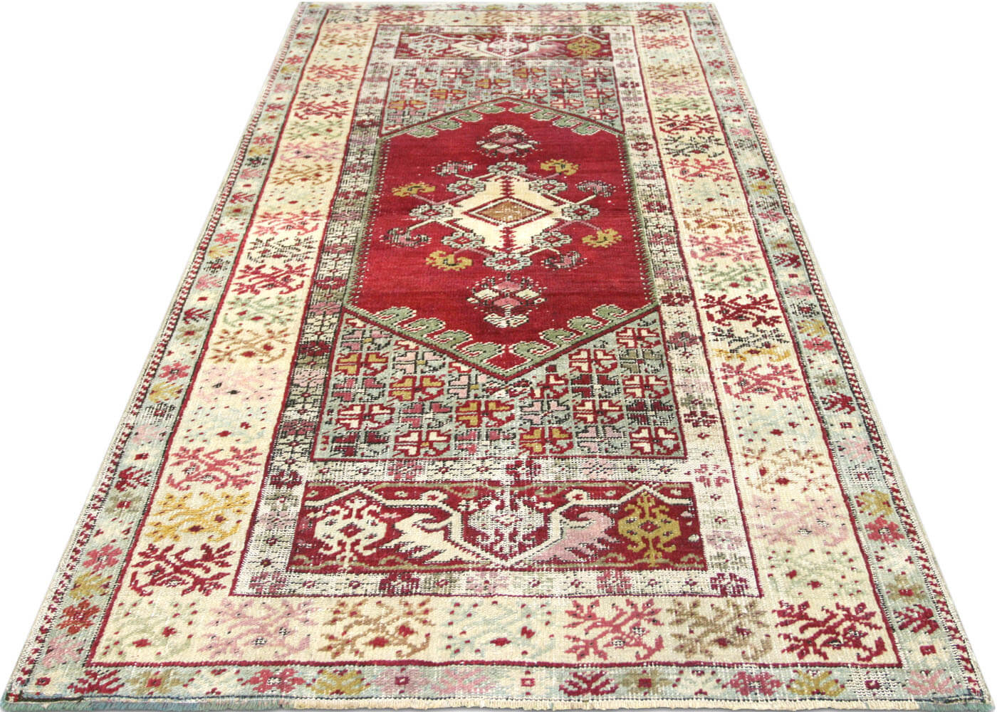 Vintage Turkish Oushak Rug - 3'8" x 6'10" - 150989