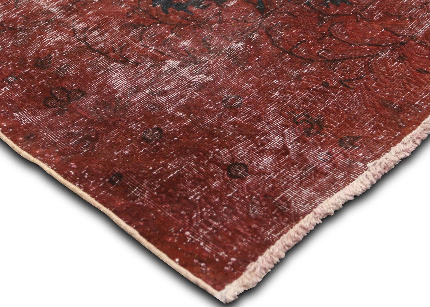 Vintage Persian Kerman Overdyed Rug - 9'9" x 13'5" - 155010