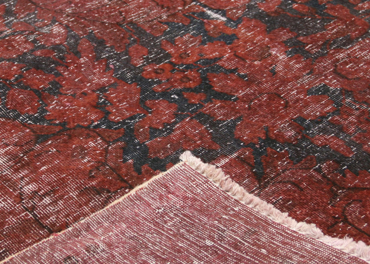 Vintage Persian Kerman Overdyed Rug - 9'9" x 13'5" - 155010