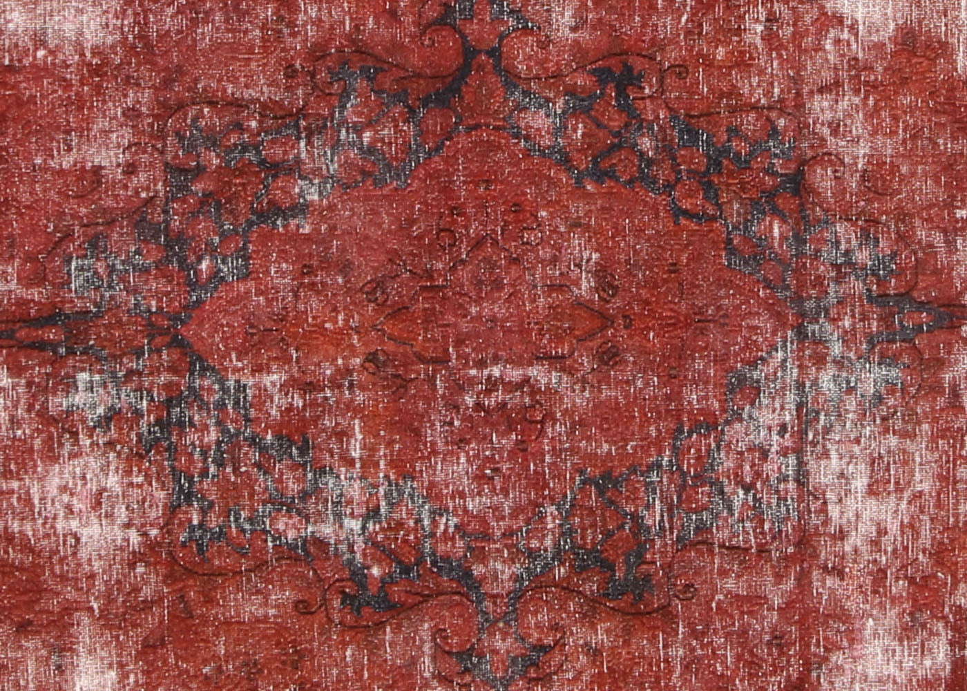 Vintage Persian Kerman Overdyed Rug - 9'9" x 13'5" - 155010