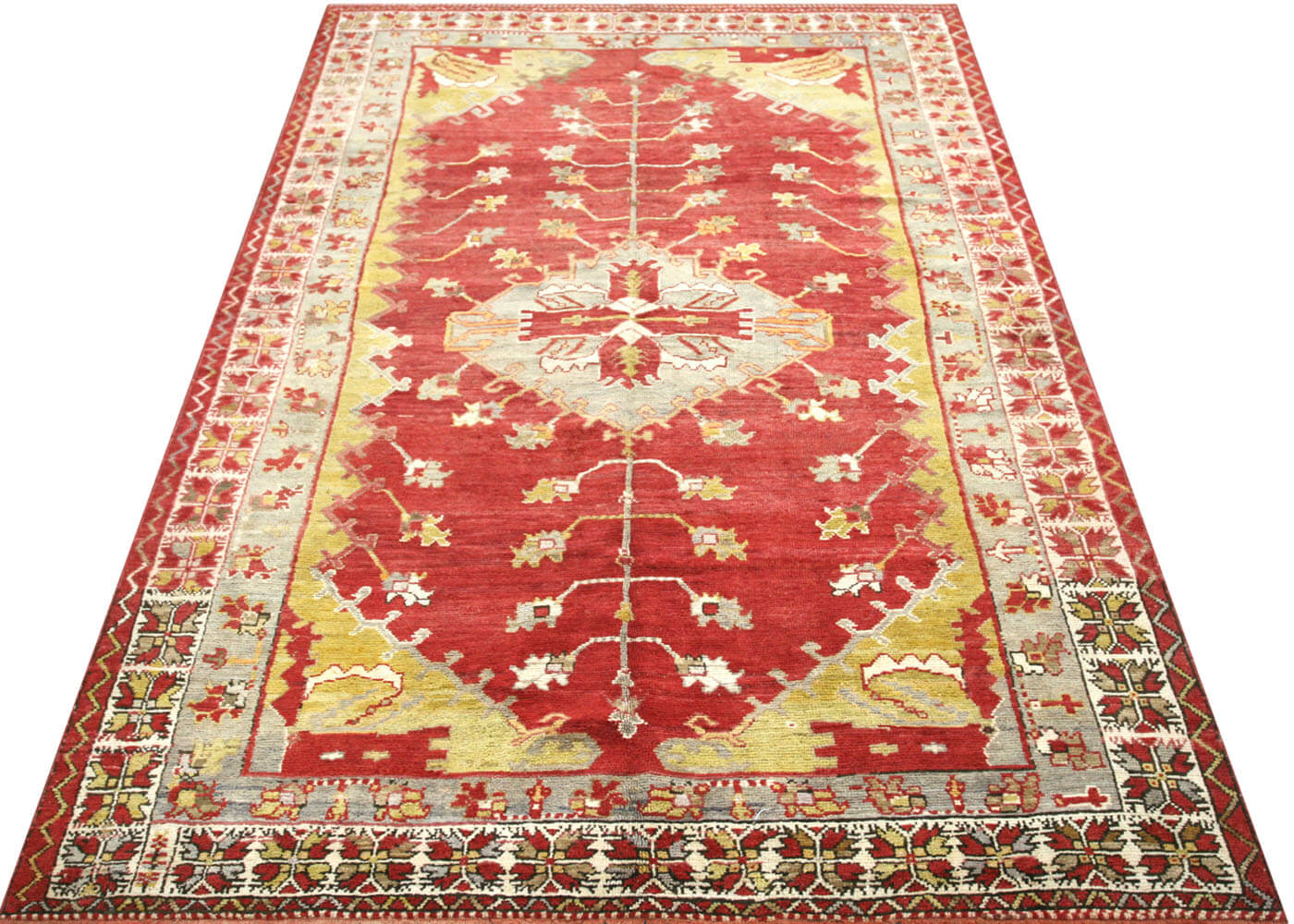 Vintage Turkish Oushak Rug - 5'8" x 10'4" - 156005