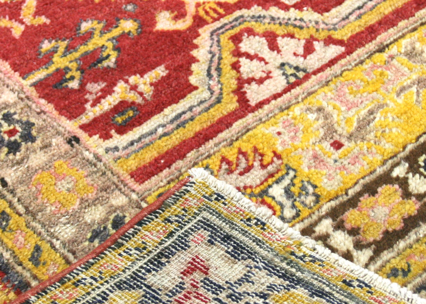 Vintage Turkish Oushak Rug - 3'8" x 6'2" - 156007