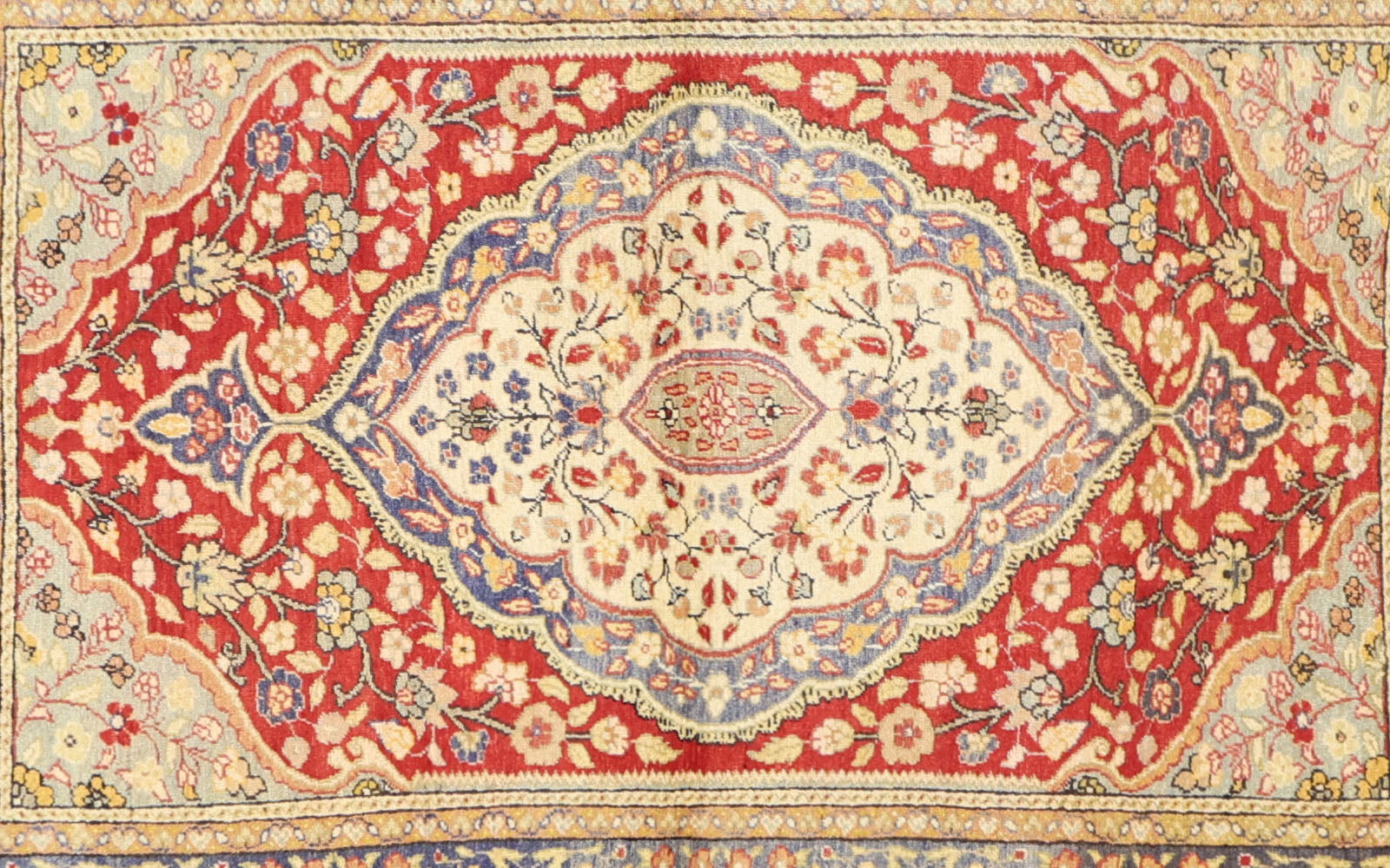 Vintage Turkish Oushak Rug - 4'7" x 6'7"
