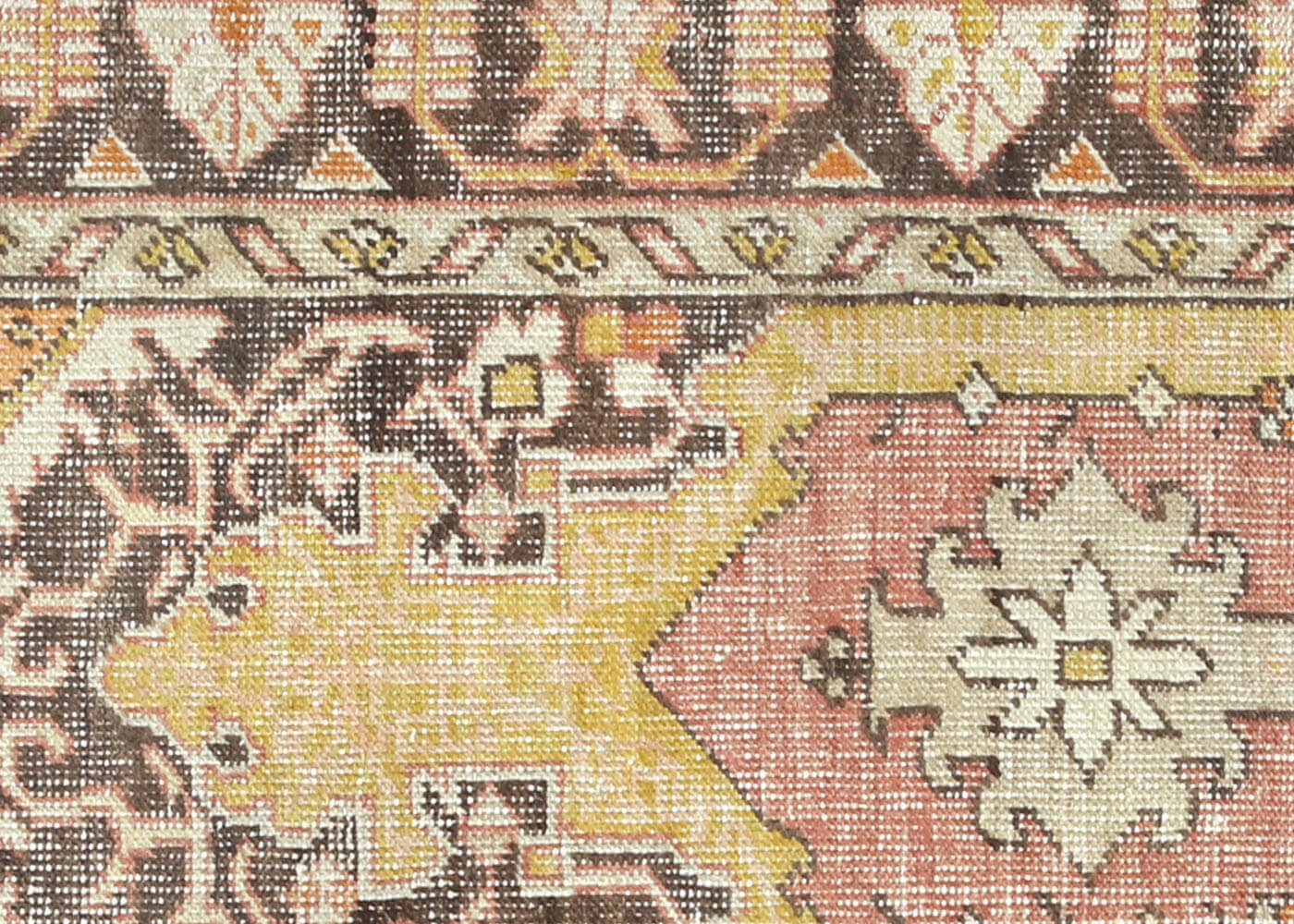 Vintage Turkish Oushak Rug - 4'6" x 7'1" - 156016