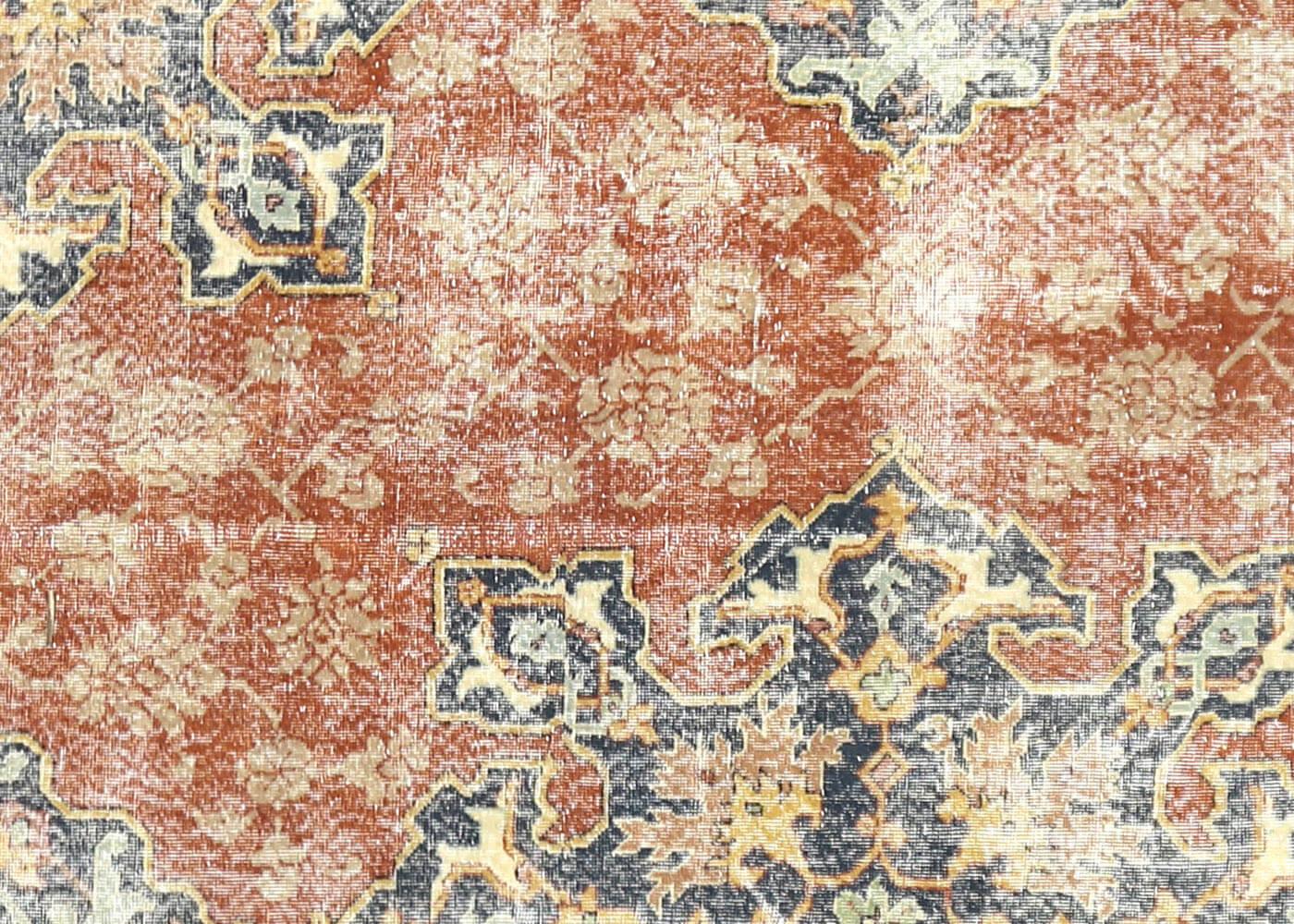 Vintage Turkish Oushak Rug - 7'10" x 16'7" - 156022