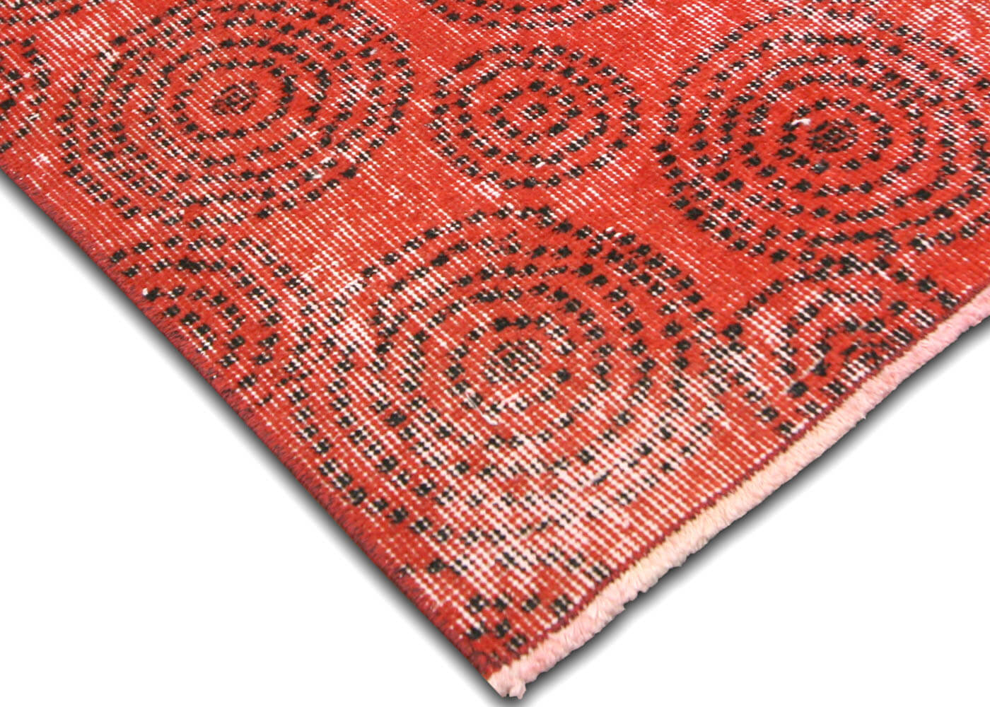 Vintage Turkish Mid-Century-Modern Rug - 6'7" x 9' - 156035