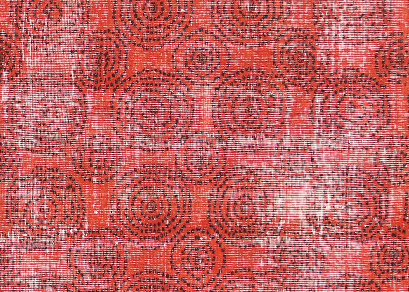 Vintage Turkish Mid-Century-Modern Rug - 6'7" x 9' - 156035