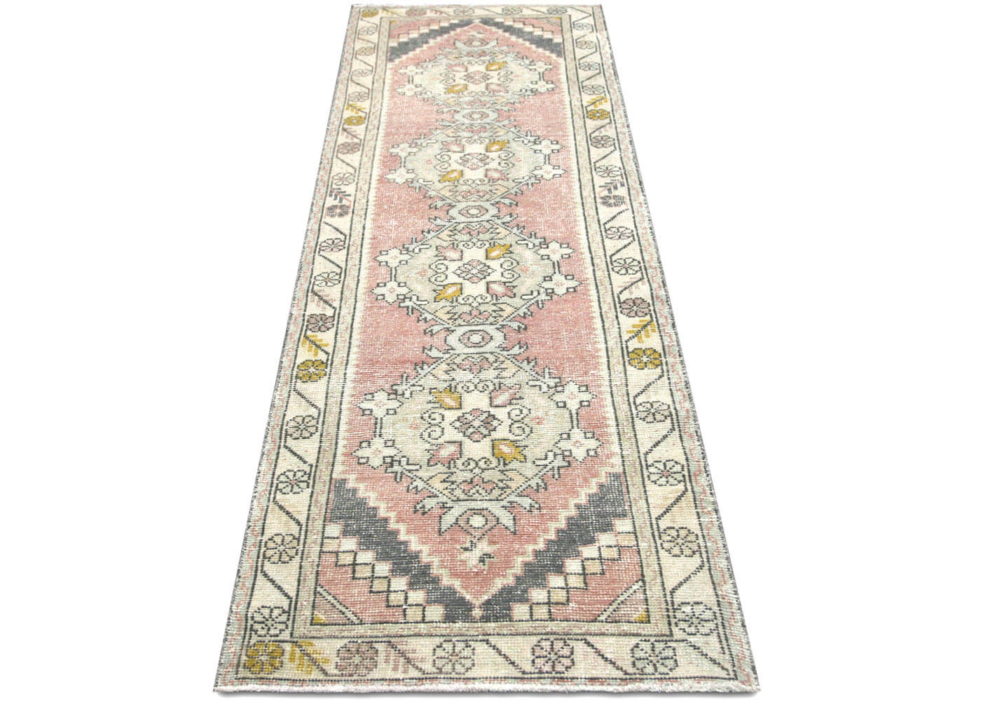 Vintage Turkish Oushak Runner - 3'1" x 9'6" - 156042