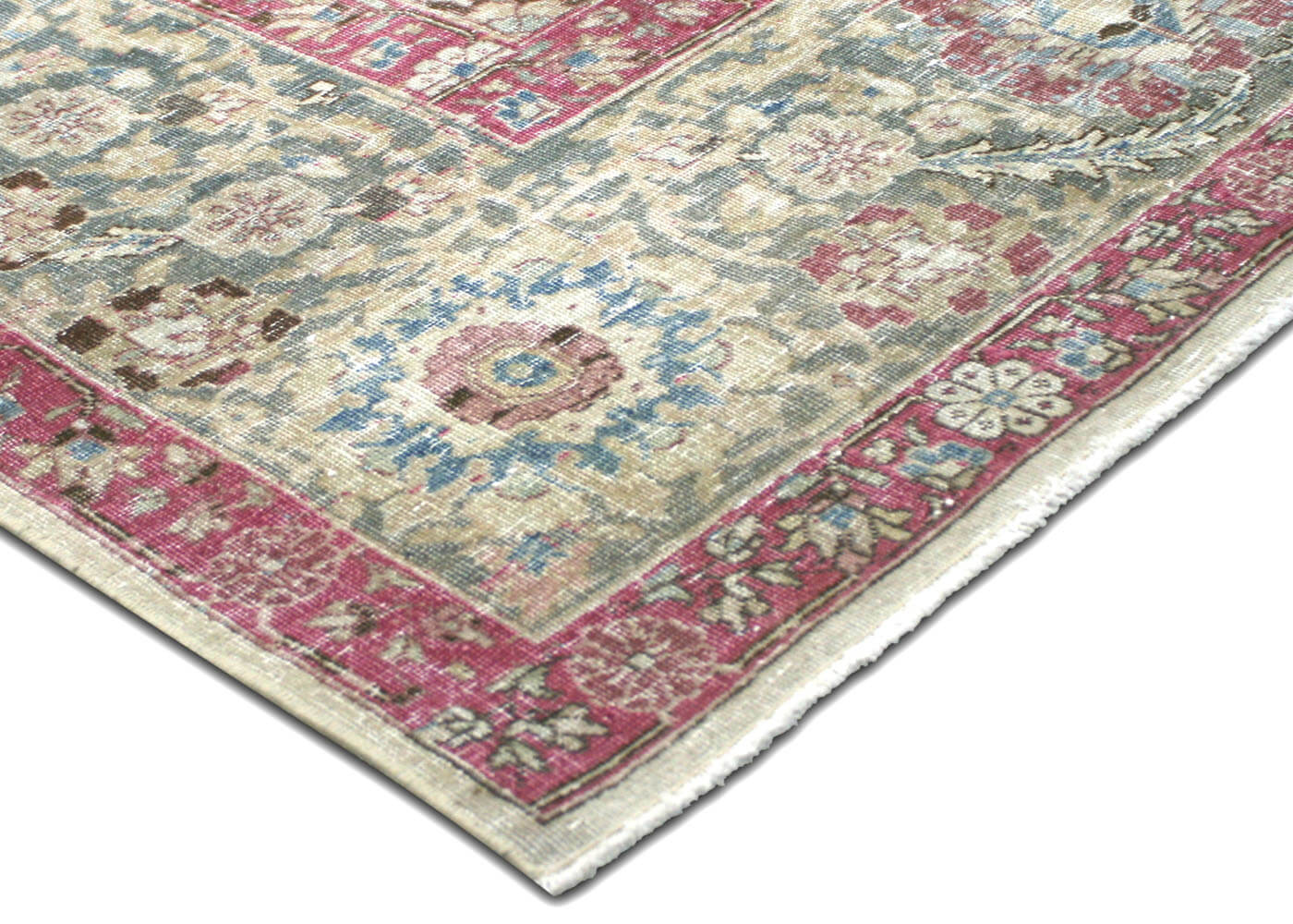 Semi Antique Persian Tabriz Rug - 9'7" x 12'1" - 156055