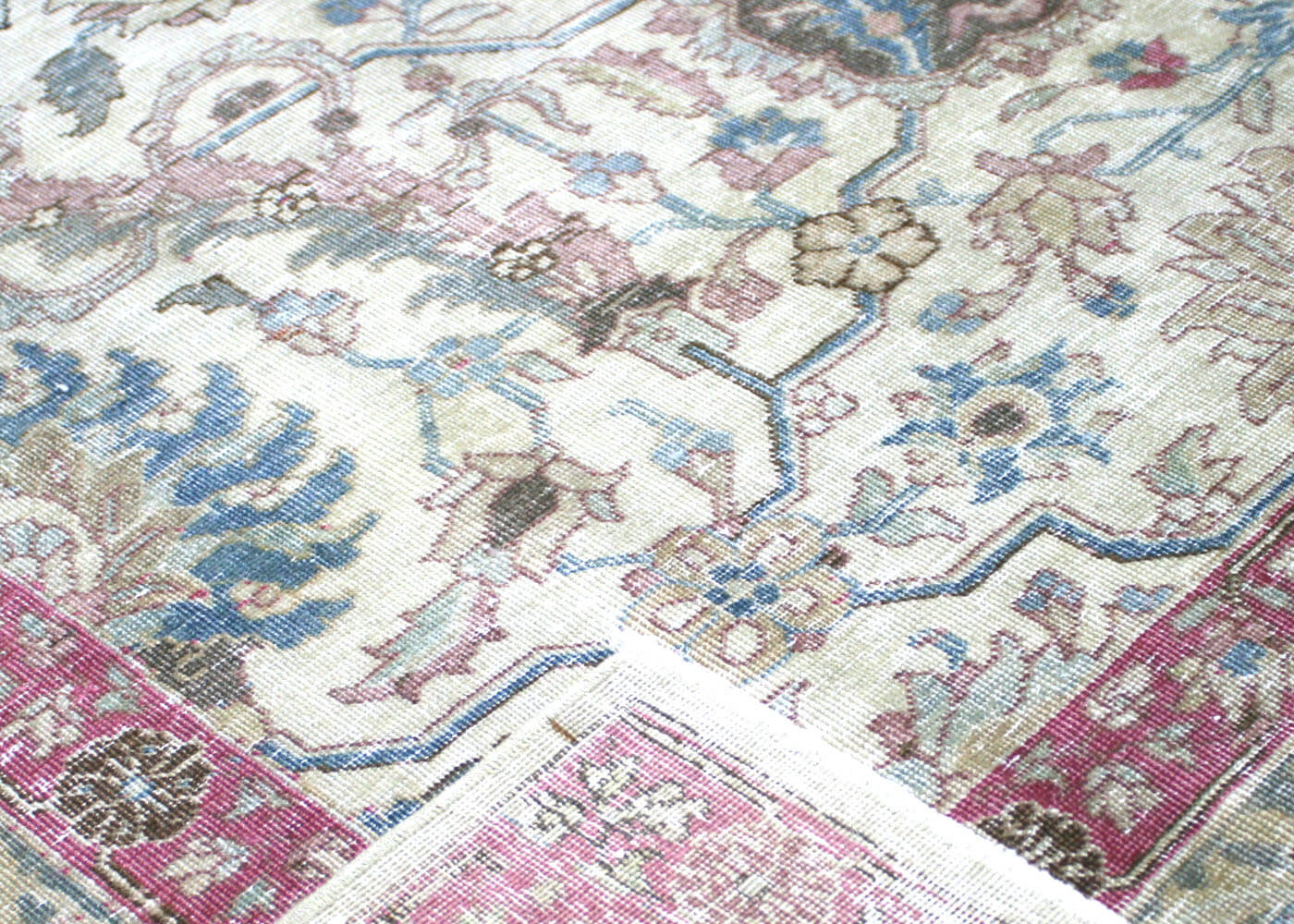 Semi Antique Persian Tabriz Rug - 9'7" x 12'1" - 156055
