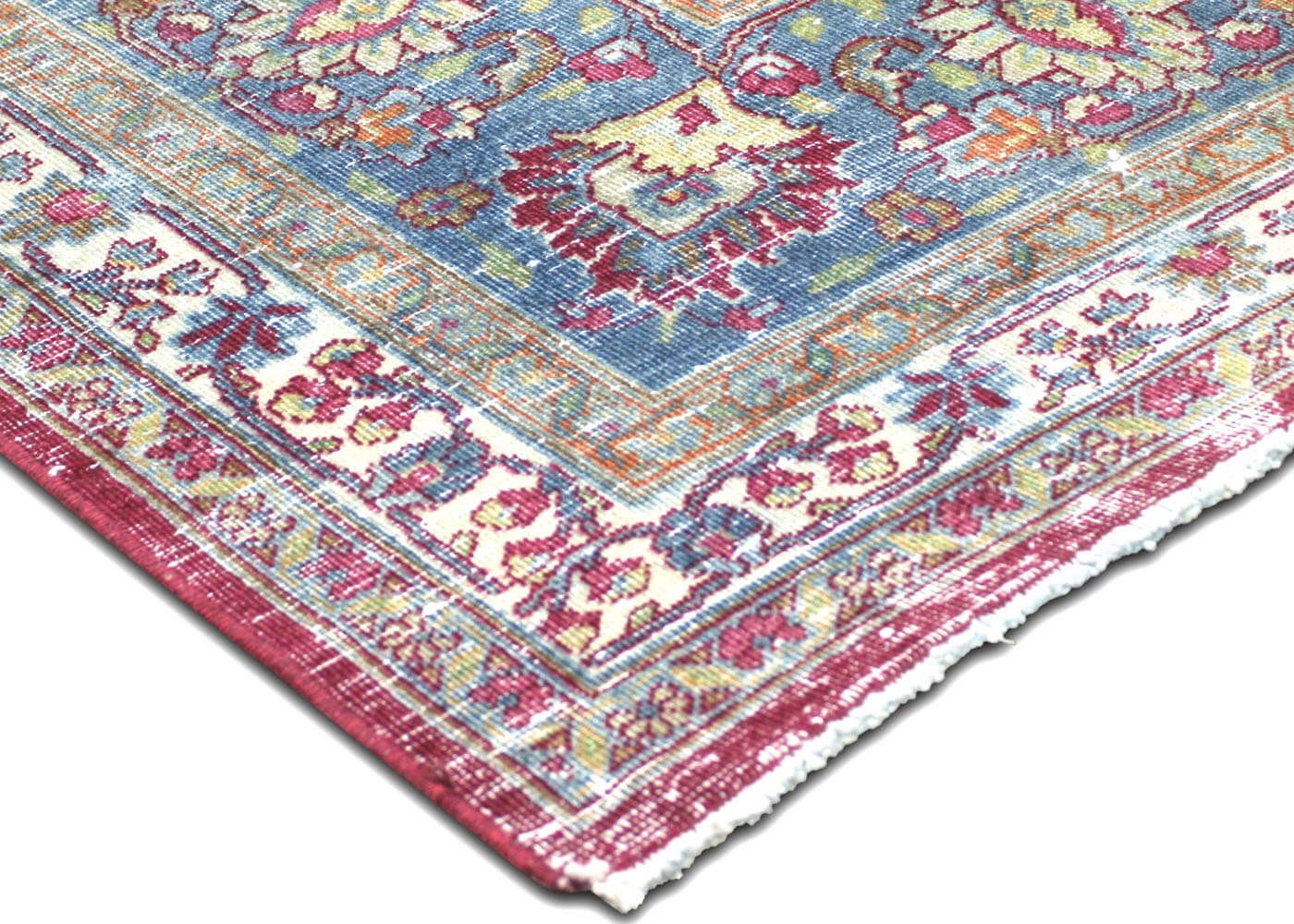 Semi Antique Persian Meshed Rug - 8'2" x 11'5" - 156058