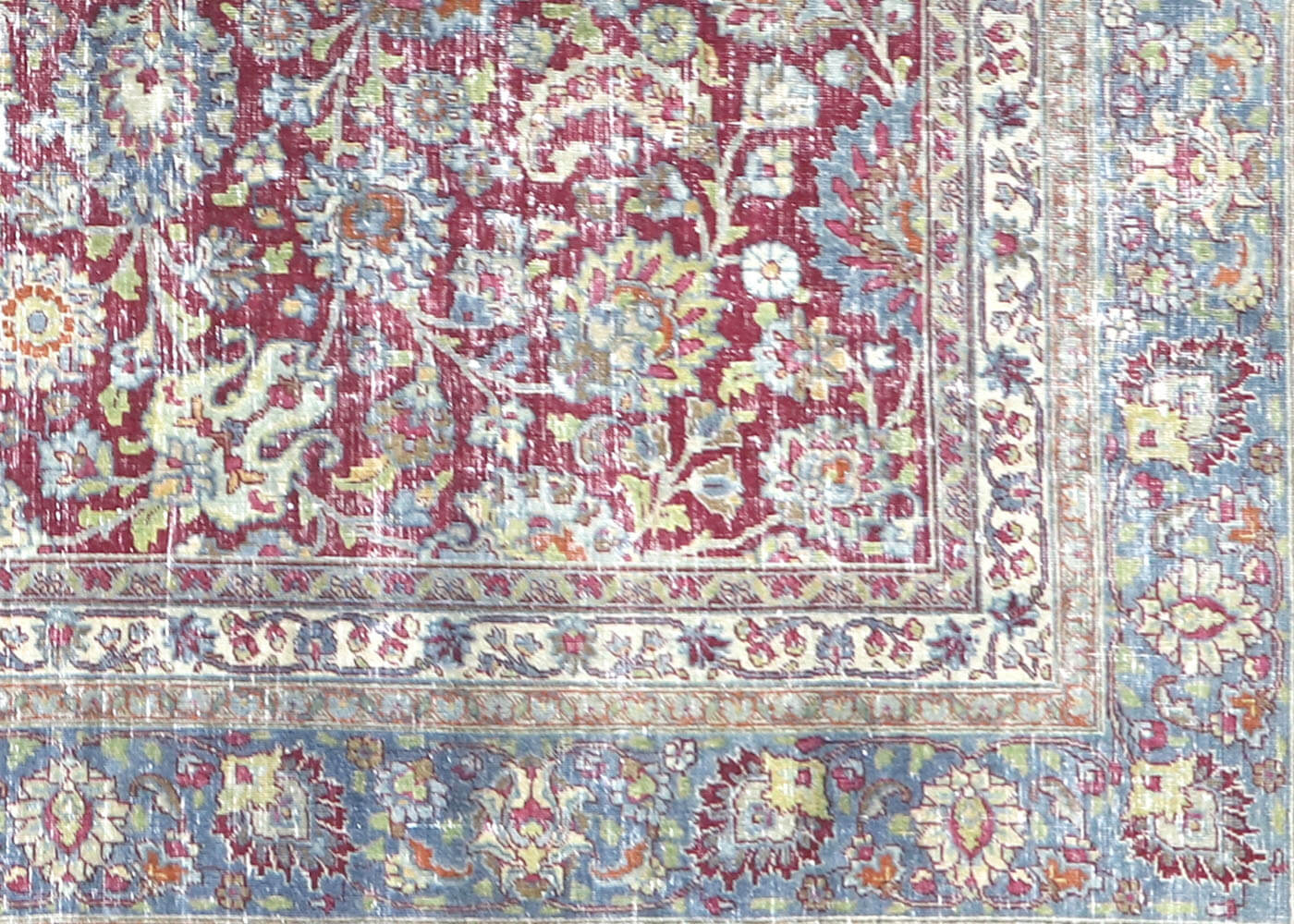 Semi Antique Persian Meshed Rug - 8'2" x 11'5" - 156058