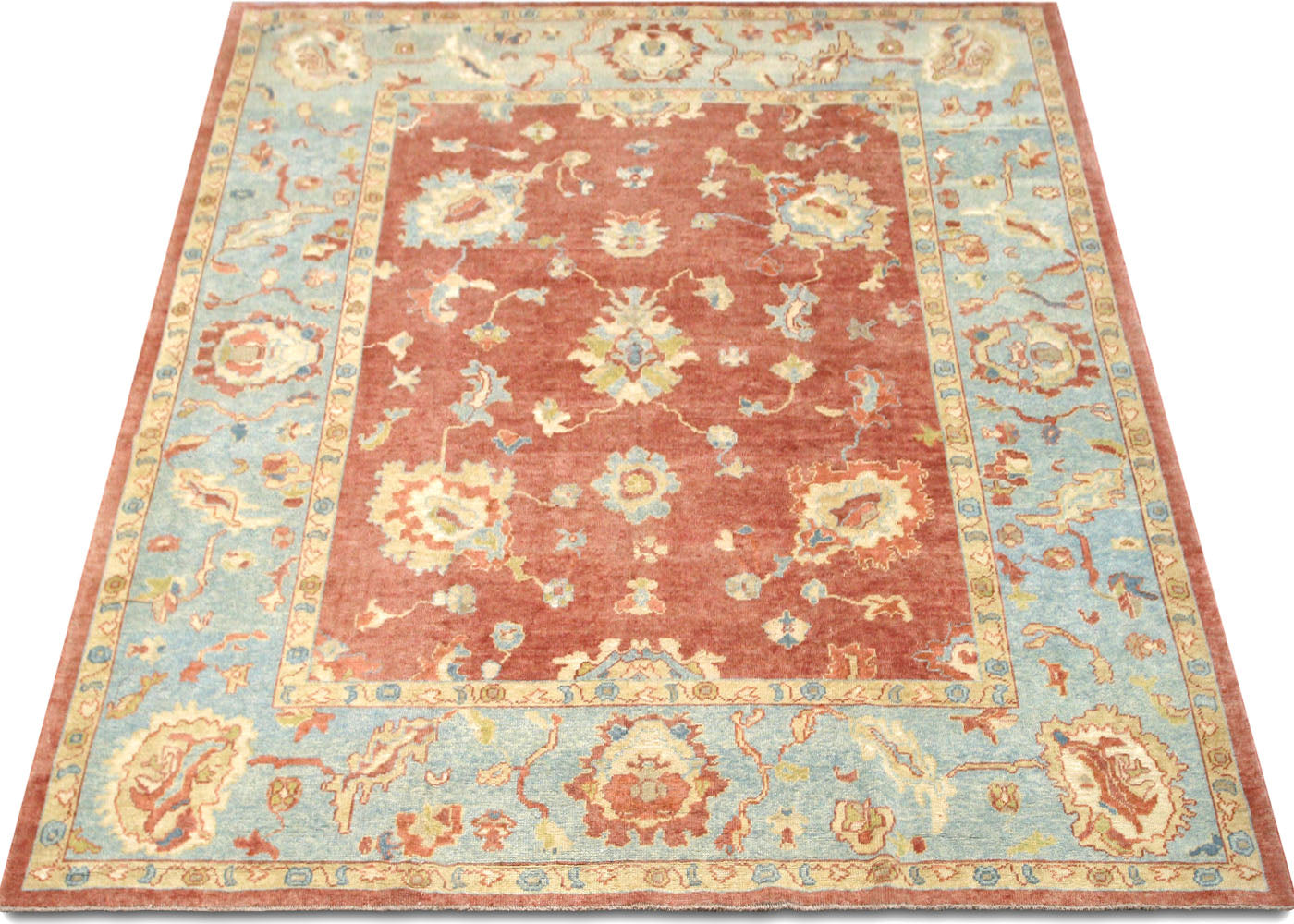 Vintage Turkish Oushak Rug - 10'8" x 12'7" - 156072