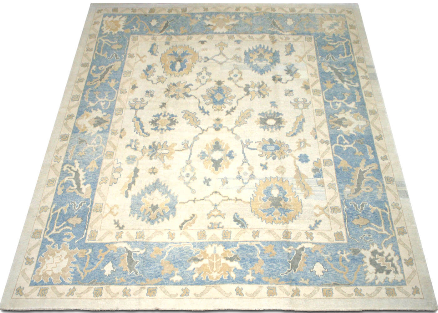Vintage Turkish Oushak Rug - 10'8" x 12'5" - 156081