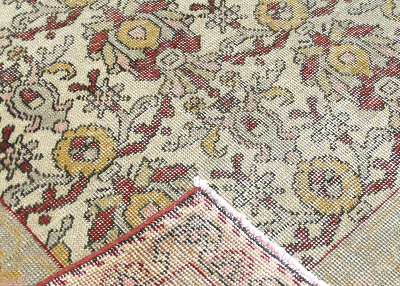 Vintage Turkish Oushak Rug - 4'4" x 7' - 156095